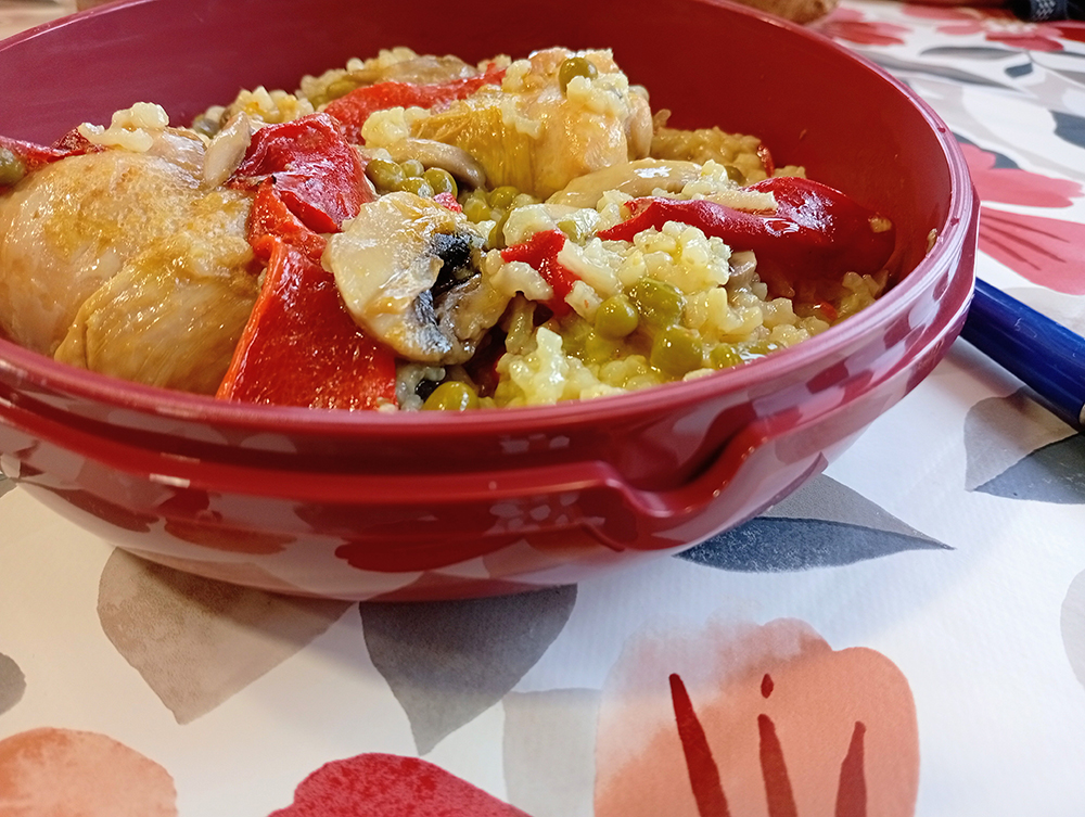 Arroz con Pollo y Champiñones 1 Arroz con Pollo y Champiñones