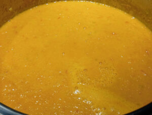 Albóndigas de pavo en salsa de verduras 4 Salsa triturada para albondigas
